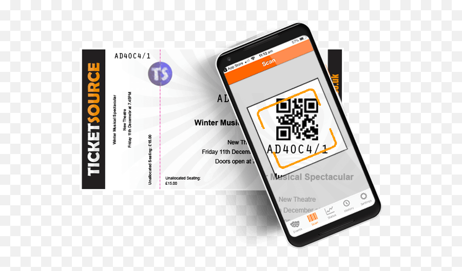 Event Ticket Scanners - Ticket Scan Png,Ticket Barcode Png