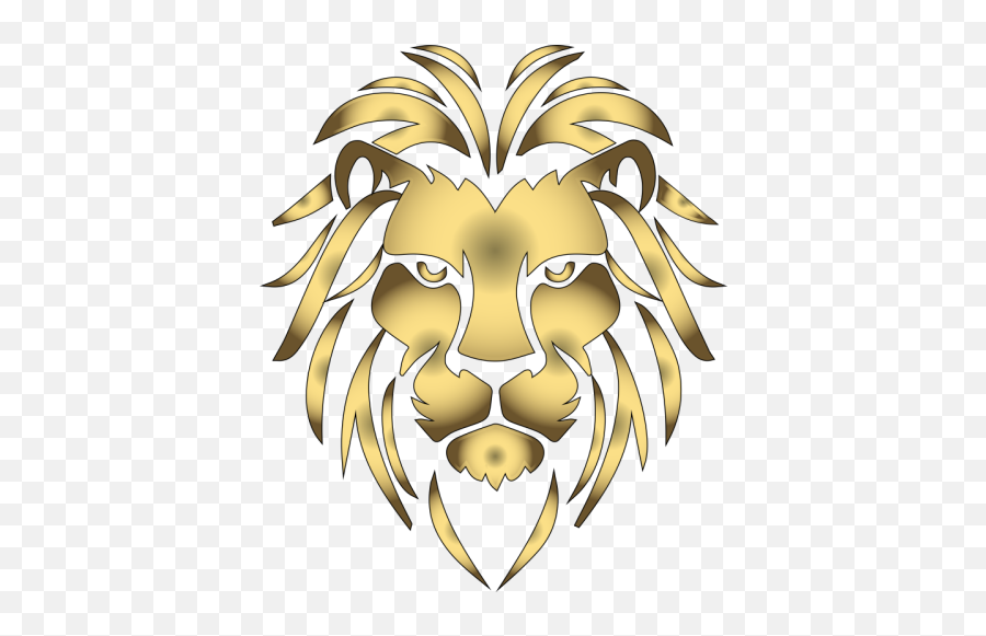 Gold Lions Head Png Lion Transparent