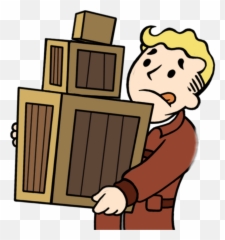 Vault Boy Box Fallout Shelter - Pip Sticker Repair png