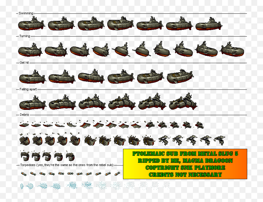 Metal Slug Sprite Png Hd Download - Metal Slug Sprites Enemy,Metal Slug Icon