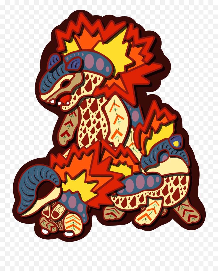 Cyndaquil Family Sticker Izel Studios - Clip Art Png,Cyndaquil Png