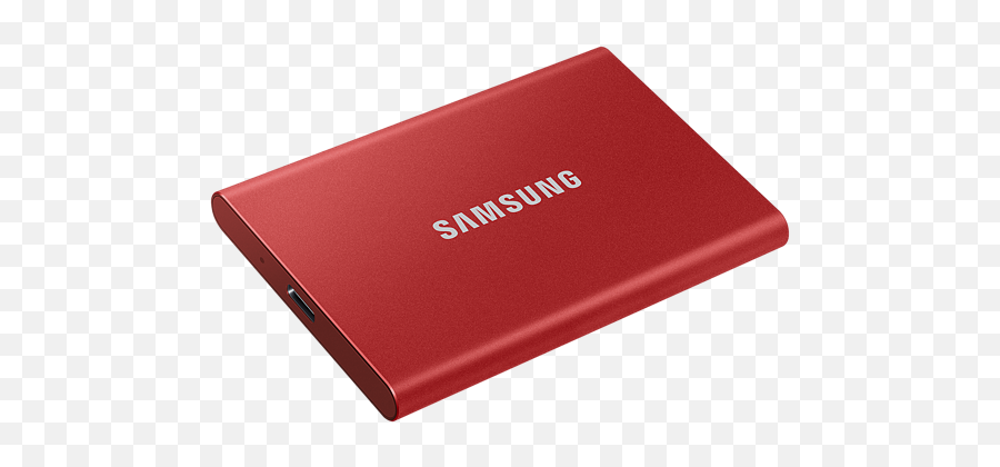 Samsung T7 Portable Ssd Drive 500gbmetallic Red Jb Hi - Fi Samsung Portable Ssd T7 1tb Usb External Solid State Drive Red Mu Png,Red Alienware Icon Pack