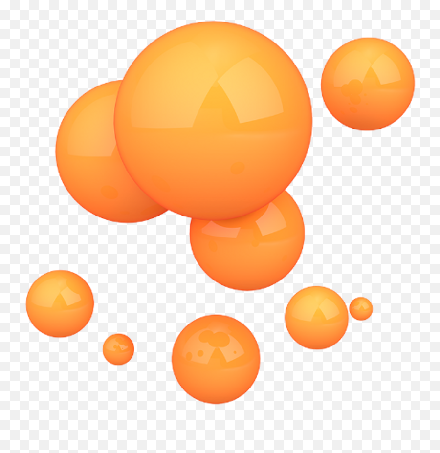 Orange Clipart Bubbles Transparent Free For - Bubble Shapes Transparent Background Png,Transparent Bubbles