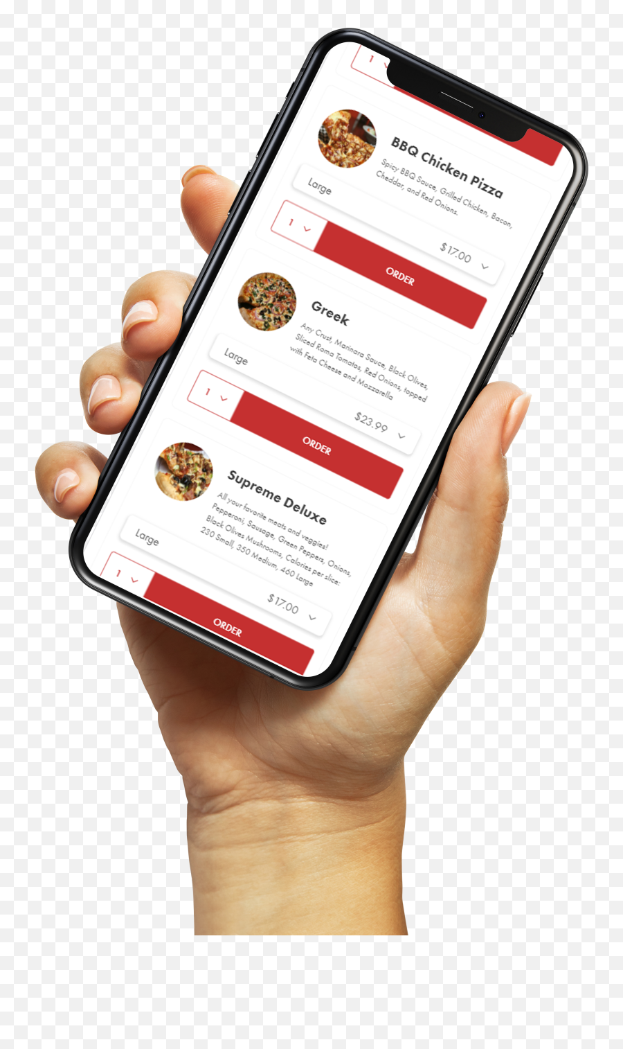 Mobile Ordering - Female Hand Holding Iphone 11 Png,Online Ordering Icon