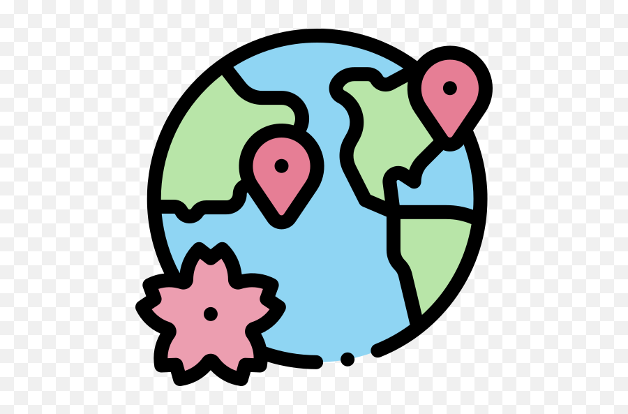 Around The World - Free Travel Icons Dot Png,Blue World Icon