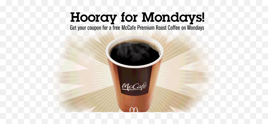 Mcdo Hooray For Mondays Philippine Freebies Promos - Mcdonalds Png,Mccafe Logo