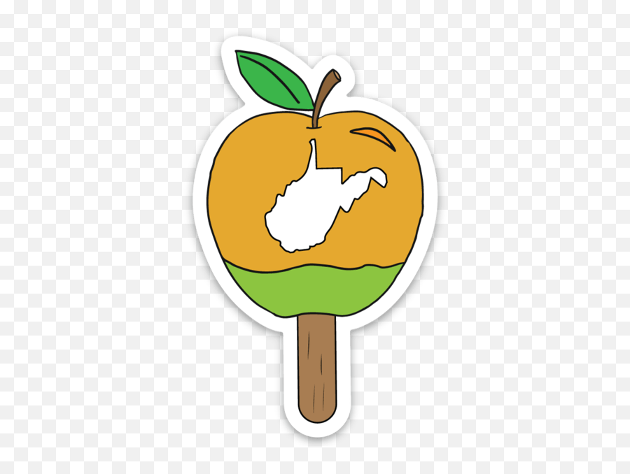 Caramel Apple - Sticker Fresh Png,West Virginia Icon