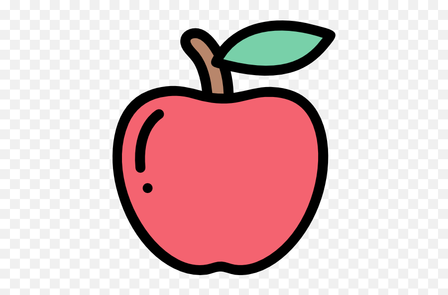 Apple - Free Food Icons Girly Png,Apple Flat Icon