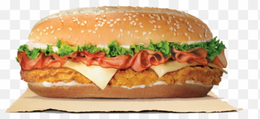 Download And Cheese Sandwich Hamburger Ham King Cheeseburger - French Chicken Burger King Png,Sub Sandwich Png