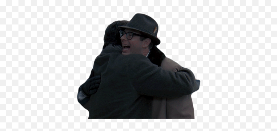 Hugging Stephen Tobolowsky Sticker - Hugging Stephen Png,Hat With Glasses Icon Android