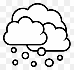 Snow Storm Clipart Black And White - Snowy png