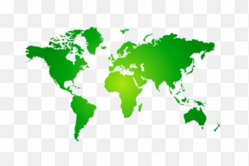 Green World Png - World Map Green Png Transparent Background