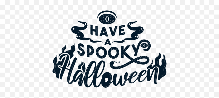 Have A Spooky Halloween Sticker Badge - Transparent Png Calligraphy,Spooky Png