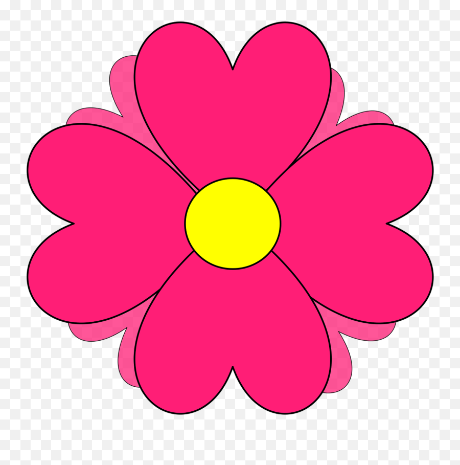 Download Hd Dibujo De Flores Png - Flor Png Rosa Pink,Flores Png