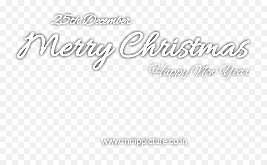 Merry Christmas And Happy New Year Text Png - Calligraphy,Merry Christmas Text Png