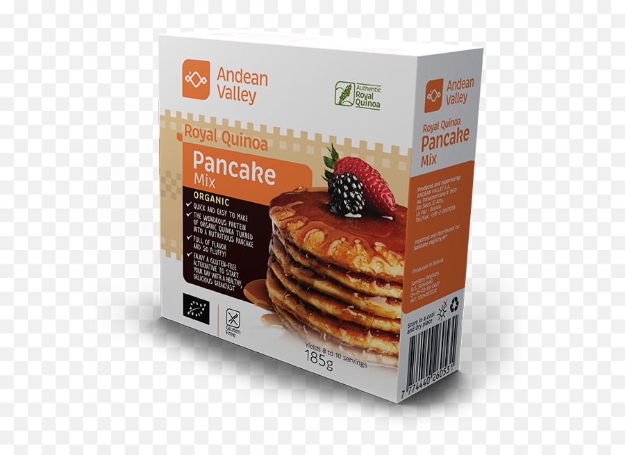 Royal Quinoa Pancake Mix Andean Valley Corporate - Pickert Png,Pancake Transparent