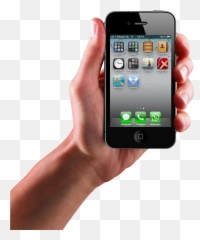Phone Clipart Iphone Apple Transparent - Large Hand Holding png