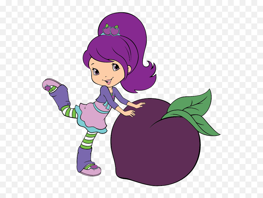 Strawberry Clipart - Strawberry Shortcake Cartoon Purple Png,Strawberry Clipart Png