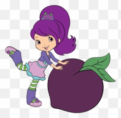 Strawberry Clipart - Strawberry Shortcake Cartoon Purple Png,Strawberry Clipart Png