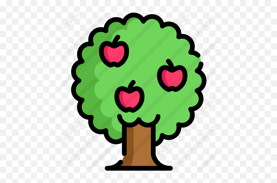 Apple Tree - Free Nature Icons Clipart Cute Lion Face Png,Apple Tree Png