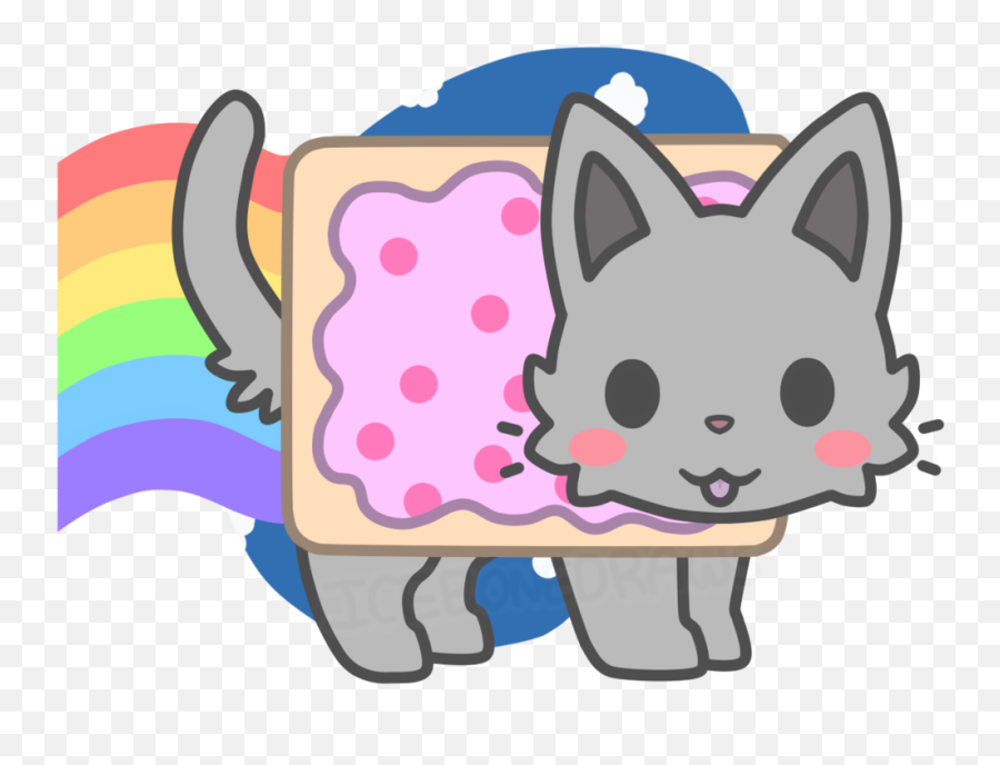 Donut Kawaii Nyan Cat - Cute Nyan Cat Drawing Png,Nyan Cat Transparent