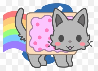 Donut Kawaii Nyan Cat - Cute Nyan Cat Drawing Png,Nyan Cat Transparent