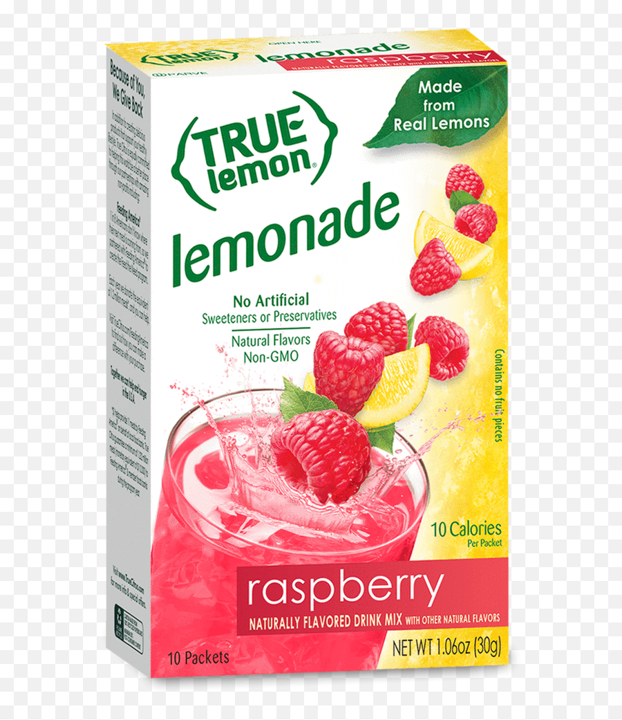True Lemon Raspberry Lemonade - True Lemon Drink Mix Png,Lemons Png