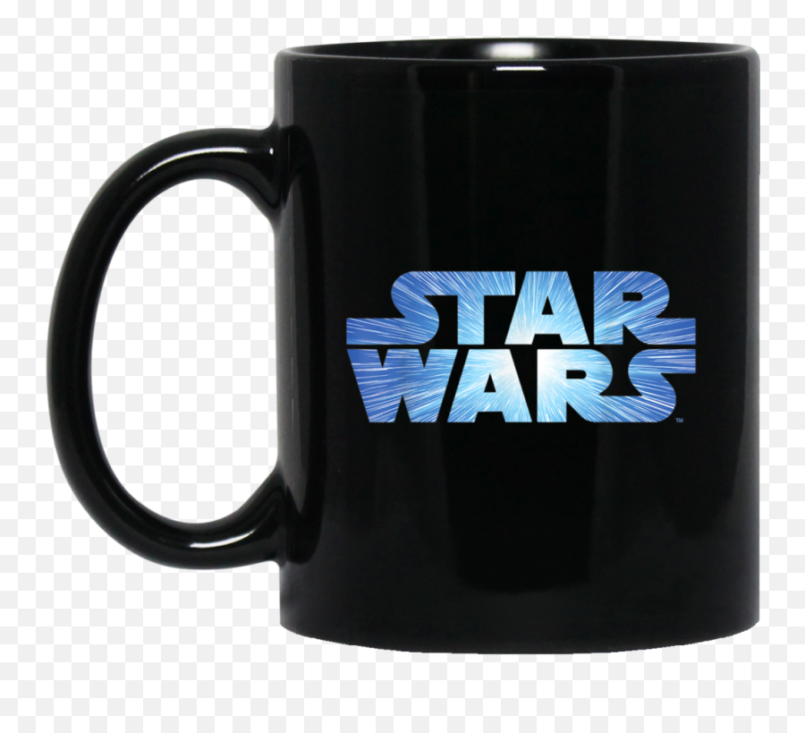 Star Wars Logo Jump To Lightspeed Black Mug Png