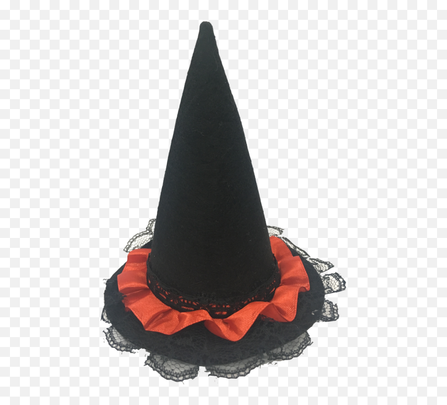 Babymoon Costume Witch Hat Classic Black With Red Lace Pet Accessory - Pet Warehouse Philippines Costume Hat Png,Witch Hat Transparent
