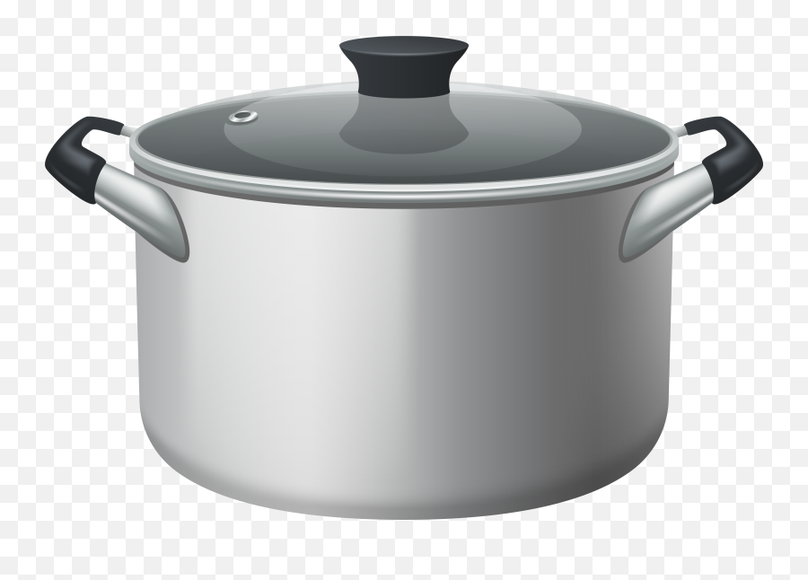 Download Stainless Steel Stock Pot With Glass Lid Png - Pot Clipart Png,Pot Png