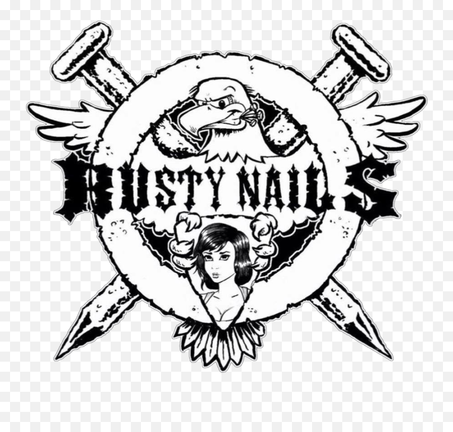 Download Rusty Nail Head Png - Rusty Logo Art,Nail Head Png