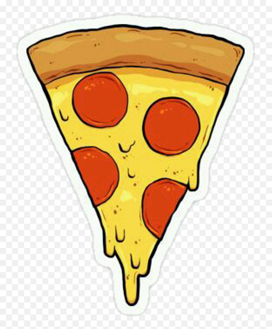 Food - Drawing Slice Of Pizza Png,Pizza Clipart Transparent Background