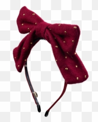 Gold Dotted Pop Up Bow Headband - Headband Png,Headband Png