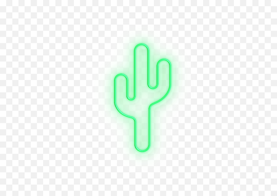 Cactus Neon Sign - Sign Png,Cute Cactus Png
