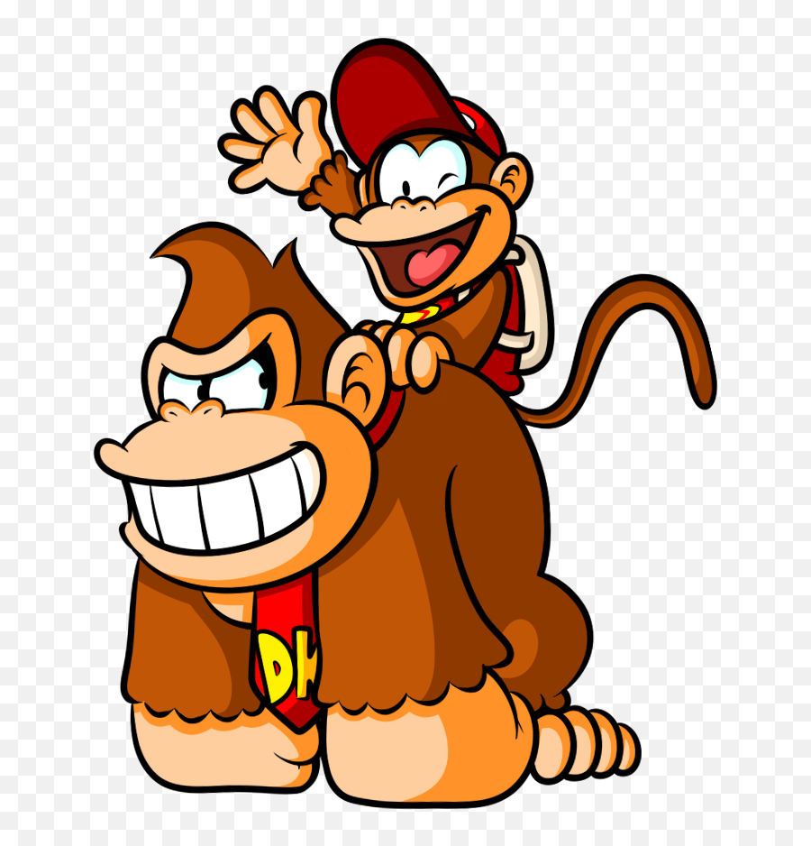 Donkey - Donkey Kong And Diddy Kong Drawing Png,Donkey Kong Png