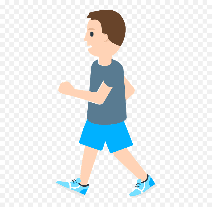 Person Walking Emoji Clipart - Cartoon Pedestrian Png,Walking Person Png -  free transparent png images 