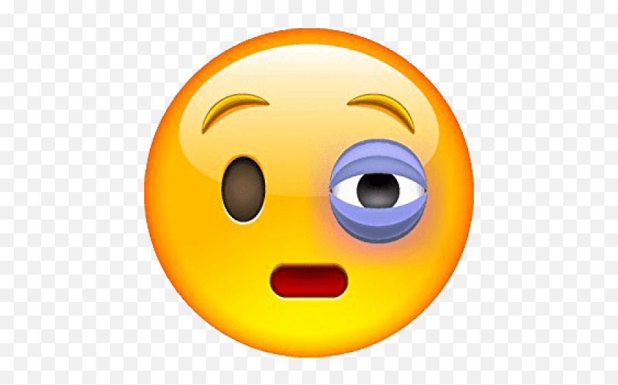 Free Png Black Eye Emoji Emoticon - Face Black Eye Emoji,Eye Emoji Png