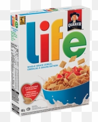 Quaker Life Original Cereal - Original Life Cereal Png,Quakers Oats Logo