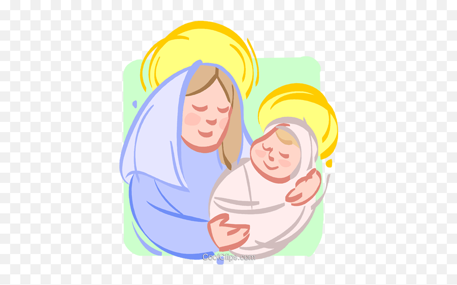 Download Mother Mary With Baby Jesus - Clipart Jesuskind Png,Baby Jesus Png