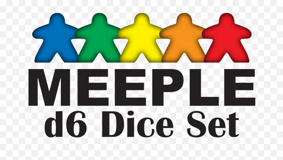 Meeple D6 Dice Set - Einstein Kaffee Png,Meeple Png