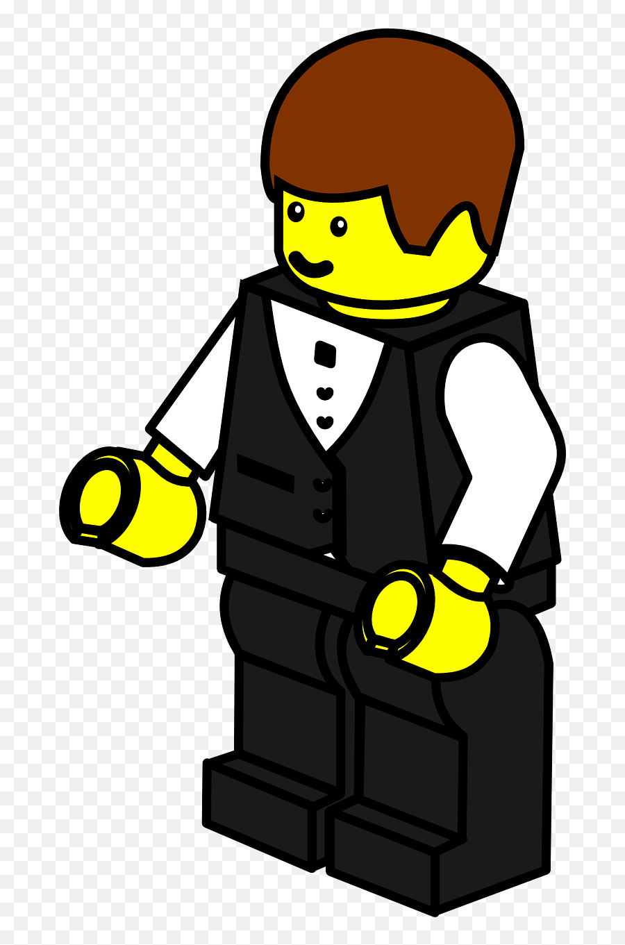 Lego Waiter Man - Lego Clipart Png,Lego Man Png