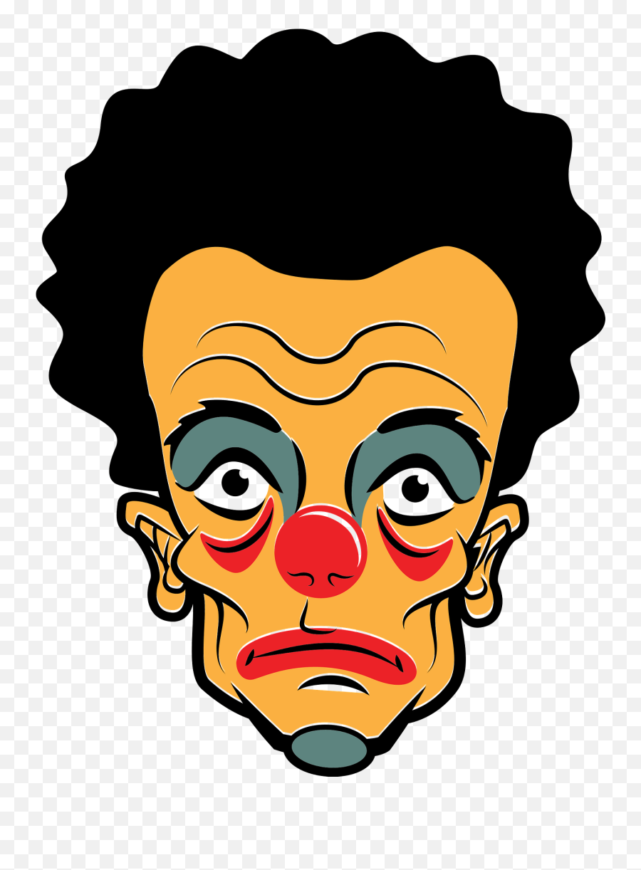 Clown Face Clipart Free Download Transparent Png Creazilla - Hair Design,Clown Emoji Transparent