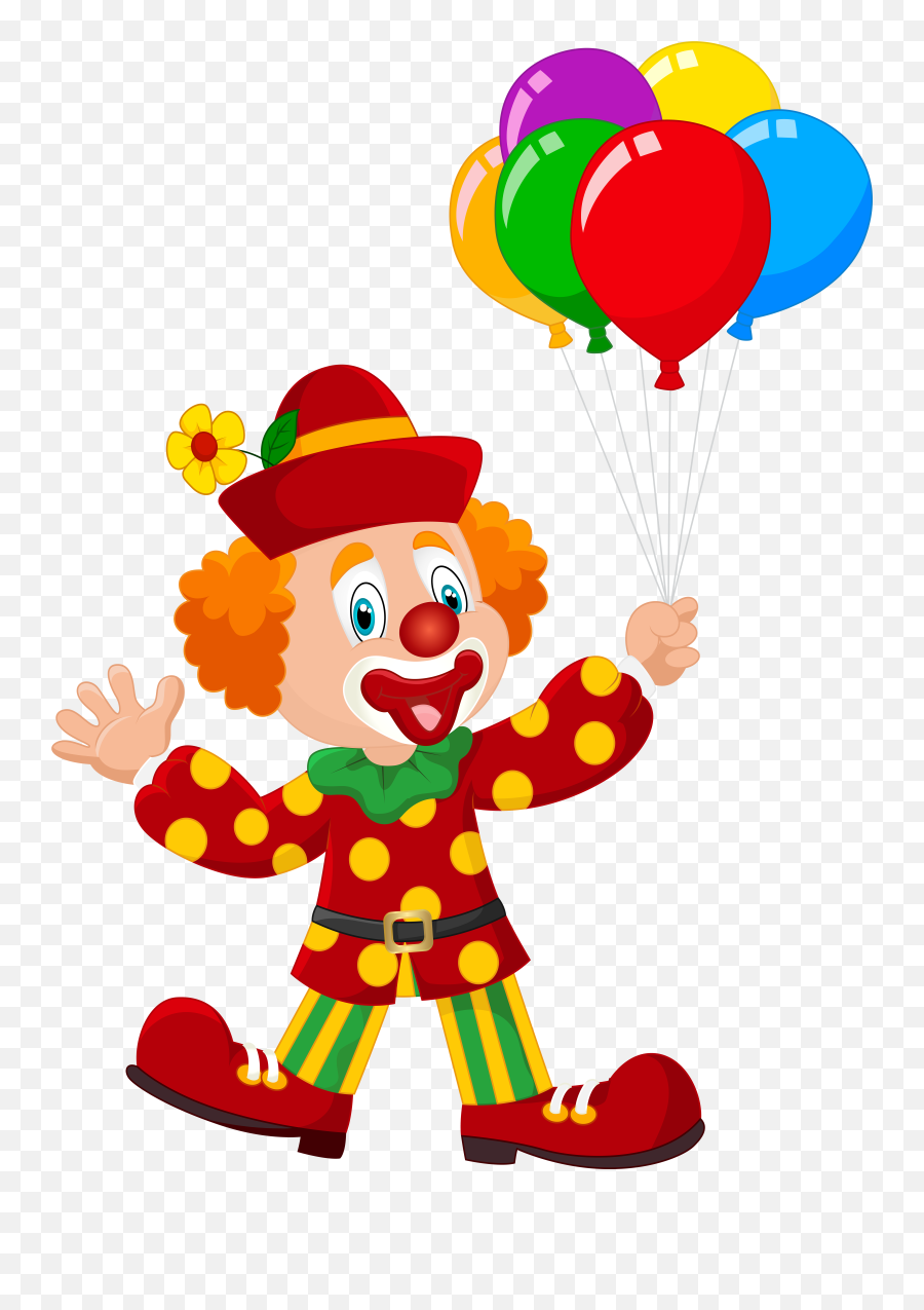 Clown With Balloons Transparent Image Png