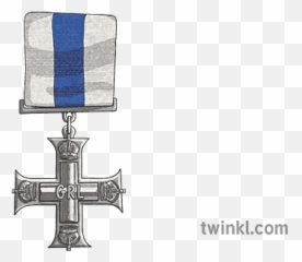 George Vi Military Cross Medal Ww2 History Ks2 Illustration - Vi png