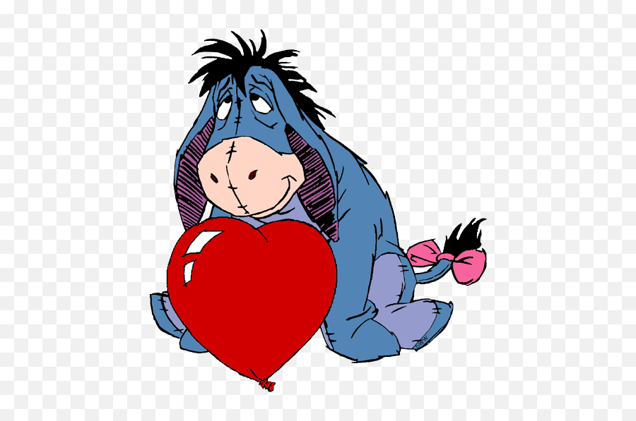 Download - Valentines Day Winnie The Pooh Png,Eeyore Transparent
