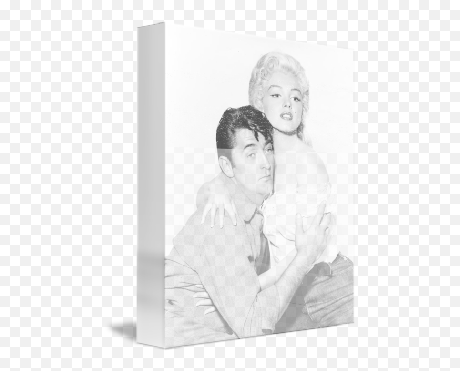 Marilyn Monroe And Robert Mitchum By Retro Images Archive - Horizontal Png,Marilyn Monroe Icon