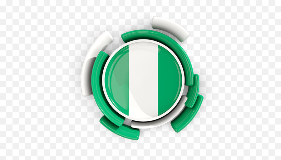 Round Flag With Pattern Png Nigeria Icon