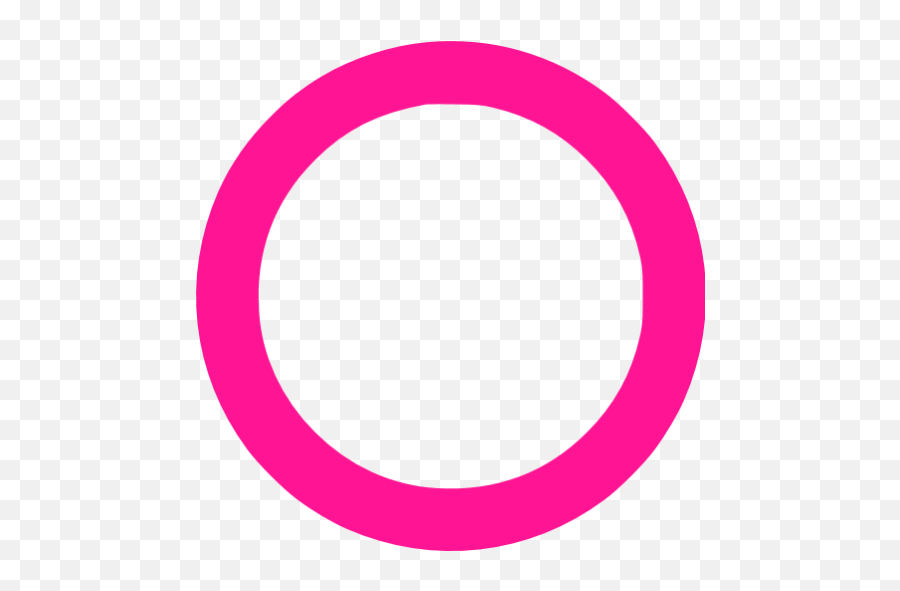 Deep Pink Circle Outline Icon - Free Deep Pink Shape Icons Circle Png,Pink Circle Png