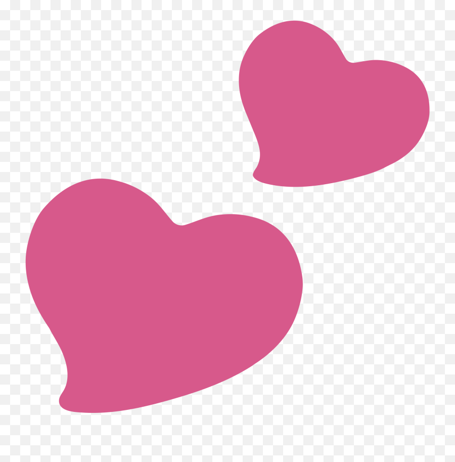 Heart Emoji Png - Two Hearts Emoji Facebook,Iphone Heart Emoji Png