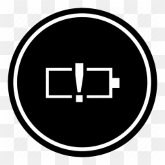 Battery Level Low Mobile Phone Warning Icon - Download Dot png
